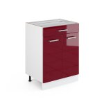 Meuble bas universel r - line 60 cm avec tiroirs sans plan de travail rouge bordeaux haute brillance ... Meuble bas universel r - line 60 cm avec tiroirs sans plan de travail rouge bordeaux haute brillance ...