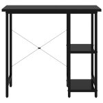 Meuble bureau moderne - bureau dordinateurtable de travail bureau informatique noir 80x40x72cm mdf et ...