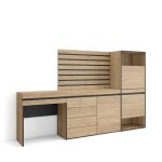 Meuble  chaussures 237x35x145 cm chambre  coucher pice commode buffet panneaux muraux en bois coiffeuse ...