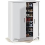 Meuble à chaussures armoire basic - 2 portes + 6 étagères - mélaminé blanc - 30 paires - l75 x p36 x ... Meuble à chaussures armoire basic - 2 portes + 6 étagères - mélaminé blanc - 30 paires - l75 x p36 x ...