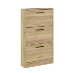 Meuble � chaussures commode � chaussures � 3 portes coloris ch�ne mauvella - longueur 5980 x profondeur ...
