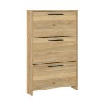 Meuble � chaussures commode � chaussures � 3 portes coloris ch�ne mauvella - longueur 6850 x profondeur ...