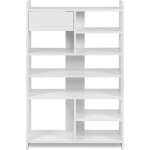 Meuble à chaussures - münster - blanc - 12 paires de chaussures - 715 x 25 x 109 cm Meuble à chaussures - münster - blanc - 12 paires de chaussures - 715 x 25 x 109 cm