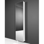 Meuble � chaussure pivotant - noyer am�ricain - structure en panneaux mdf - 5 �tag�res r�glables