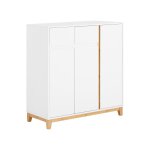 Meuble  chaussures - sobuy fsr190 - wn - 3 portes et 1 tiroir - 80x34x85 cm - armoire  chaussures meuble ...