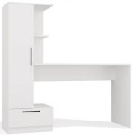 Meuble classeur cosmo 1 blanc - dossier suspendu profondeur 50 cm meuble de bureau