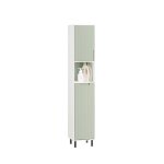 Meuble colonne salle de bain bzr137 - gr sobuy - compartiment - tagres rglables - 31x30x167 cm - vert ...
