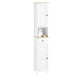 Meuble colonne de salle de bain frg236 - wn sobuy - avec tagres rglables - l32cmxp30cmxh170cm - blanc ...