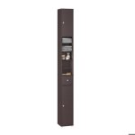 Meuble colonne salle de bain sobuy rangement troite tiroir portes tagres rglables pour wc salle de ...