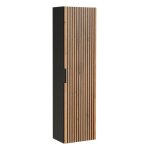 Meuble colonne de salle de bain à suspendre xilo noir chêne 35 / 140 cm Meuble colonne de salle de bain à suspendre xilo noir chêne 35 / 140 cm
