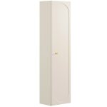 Meuble colonne de salle de bain suspendu donna sand beige 35 x 140 cm