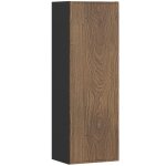 Meuble colonne de salle de bain suspendu talia casella noir et chêne 30 x 140 cm Meuble colonne de salle de bain suspendu talia casella noir et chêne 30 x 140 cm