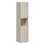 Meuble colonne de salle de bain suspendu viva cachemire 30 x 140 cm