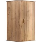 Meuble colonne suspendu de salle de bain glamour chne craft dor 35 x 139 cm