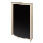Meuble - comptoir bar ch�ne 3 niches 967 x 1048 x 449 cm - noir - l 96. 7 x l 44. 9 x h 104. 8 cm