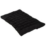 Meubles cosy matelas futon portable pliable 2 places noir 135x190x10cm - mica