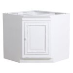 Meuble de cuisine bas dangle - mdf - blanc - interiors