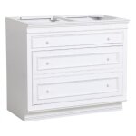 Meuble de cuisine bas casserolier - mdf - blanc - interiors