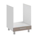 Meuble de cuisine - deconation - salma - taupe / blanc - l 60 x h 81 cm - durable et �l�gant