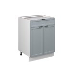 Meuble cuisine fame - line 60cm avec tiroir sans pt bleu clair - gris blanc vicco