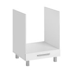 Meuble de cuisine pour four encastrable salma - blanc - l 60 x h 81 cm Meuble de cuisine pour four encastrable salma - blanc - l 60 x h 81 cm