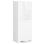 Meuble de cuisine haut akord w30 oliwia modulable blanc 30 cm 1 porte faade blanche brillante 2 tagres ...
