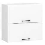 Meuble de cuisine haut akord w60 oliwia g2 modulable blanc 60 cm 2 portes faade blanche 2 tagres 60x30x58 ...