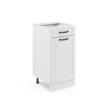 Meuble cuisine r - line 40cm pt chne blanc campagne blanc vicco
