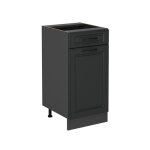 Meuble cuisine r - line 40cm sans pt anthracite campagne anthracite vicco