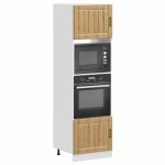 Meuble cuisinecharge 65 kgdesign modernearmoires de four - 2 pcs kalmar chne artisanal - bois dingnierie ...