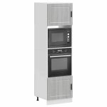 Meuble cuisinecharge 65 kgdesign modernearmoires de four - 2 pcs porto sonoma gris - bois ding�nierie ...