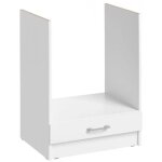 Meuble pour four encastrable eco blanc l 60 cm - cuisineandcie