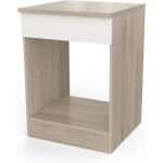 Meuble four encastrable avec plan de travail - cuisine complete ?origan?coloris chêne clair & blanc mat ... Meuble four encastrable avec plan de travail - cuisine complete ?origan?coloris chêne clair & blanc mat ...