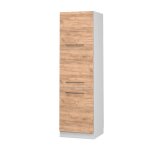 Meuble pour four fame - line 60cm chne de force dor blanc vicco