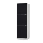 Meuble pour four fame - line 60cm noir ray blanc vicco