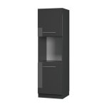 Meuble pour four fame - line 60cm ouvert anthracite haute brillance / anthracite vicco 57038