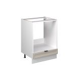Meuble pour four fame - line 60cm sans pt grisbeige blanc vicco