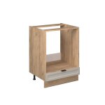 Meuble pour four fame - line 60cm sans pt grisbeige ch�ne de force dor� vicco