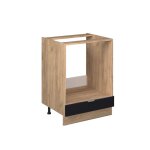 Meuble pour four fame - line 60cm sans pt noir ray chne de force dor vicco