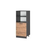 Meuble pour four r - line 60cm chne de force dor anthracite vicco