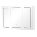 Meuble - lavabo de salle de bain haut de gamme avec �clairage int�gr� et trois miroirs - rangement - ...