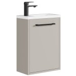 Meuble lave - mains florence 40 x 22 cm - cashmere - meuble sous vasque avec fermeture douce