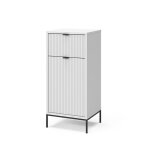 Meuble middle eliza 40x87cm avec porte et tiroir blanc vicco