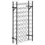 Meuble range bouteille casier vin mural 60 bouteilles lgant support noir maison bar cave cuisine design ...
