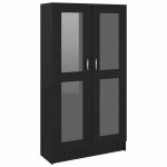 Meuble de rangement / biblioth�que contemporain armoire � vitrine noir 825x305x150 cm bois ding�nierie?2643881 ...