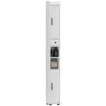 Meuble de rangement colonne - homcom - 2 portes tiroir tagres rglables porte - papier - panneau de ...