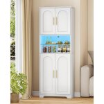 Meuble de rangement meuble colonne salle de bain armoire de salle de bain avec 2 portes et 1 tiroir30 ...