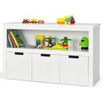 Meuble de rangement enfant - dreamade - 3 tiroirs  roulettes - bibliothque - dispositif anti - basculement ...