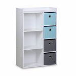 Meuble rangement enfant 4 paniers camille Meuble rangement enfant 4 paniers camille
