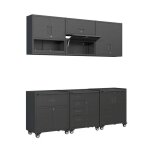 Meubles de rangement pour garage 6 modules acier bobby